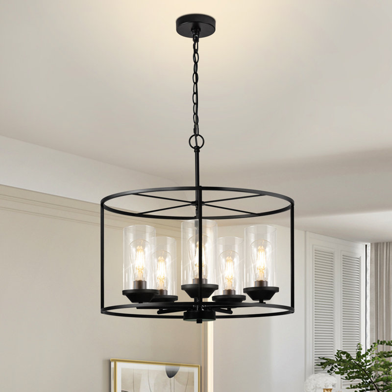 5 - Light Farmhouse Chandelier Modern Chandelier Black Chandelier Dining Table Light