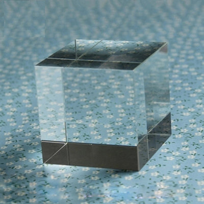 Bloc de papier en cristal transparent 3,5 x 3,5 x 3,5 po