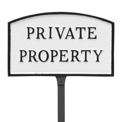 Weather Resistant Metal Garden Sign