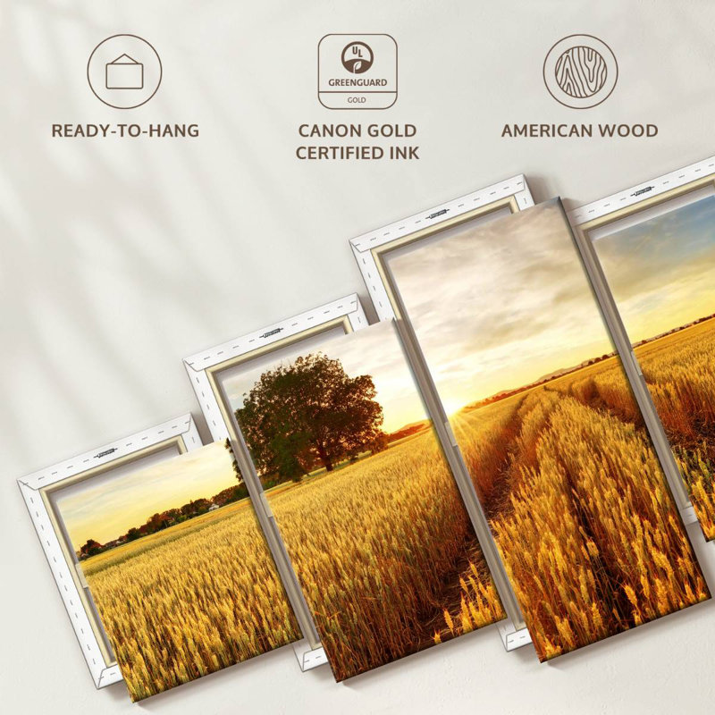 Harnek Wheat Fields, 19" H x 42" W