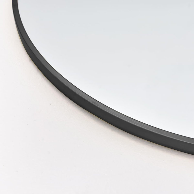 Arched Full Length Mirror - 18"58" Standing Mirror With Stand Or Wall Mounted For Bedroom And Living Room - Black, Black