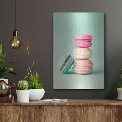  'French Macarons' by Incado, Metal Wall Art, 12"x16"