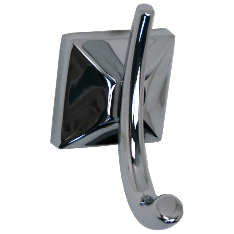 Porte-peignoir mural Euro Transitional, Chrome poli