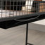 Bureau industriel en L avec 2 tiroirs et tablettes