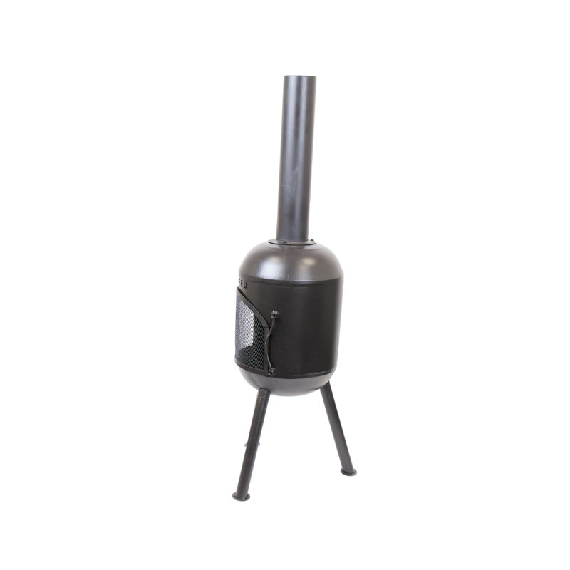 Triangle Steel Chimnea, Black