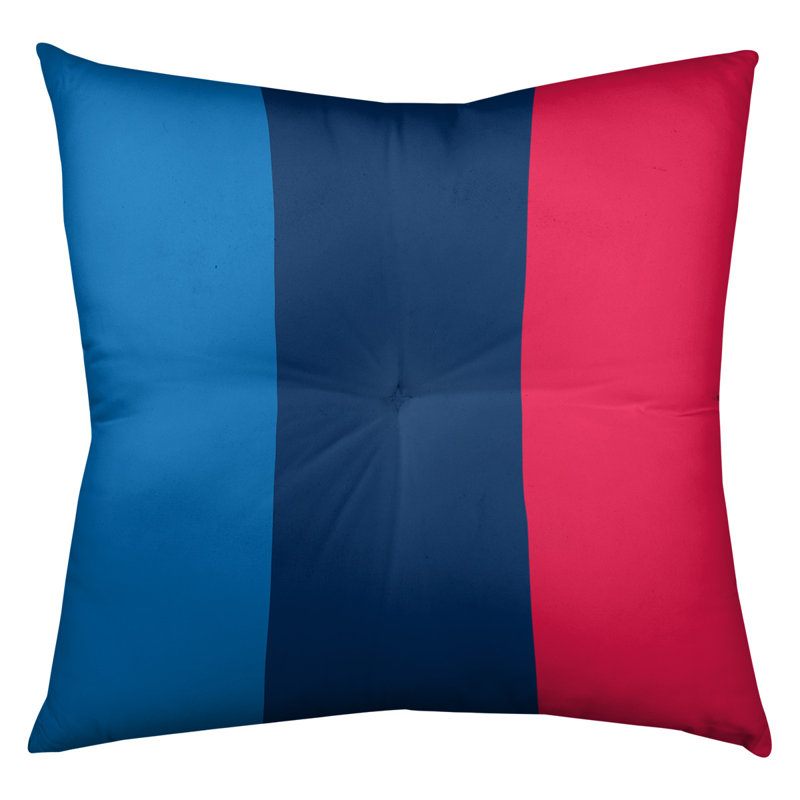  Coussin de sol touffeté, H 30 po x l 30 po, Blue/Navy/Red