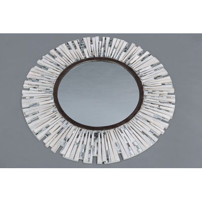 Wood Flat Wall Mirror
