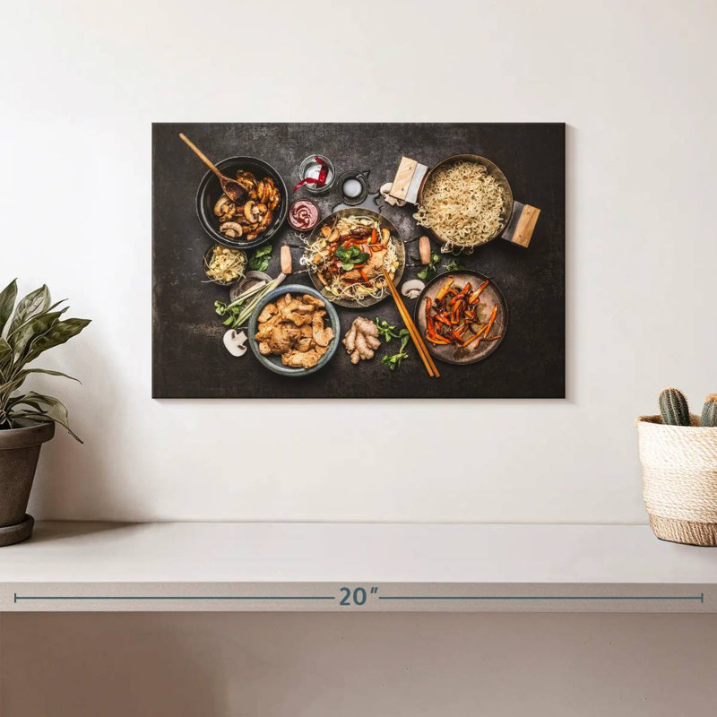 Yarlin Asian Cuisine Noodles, 8" H x 12" W