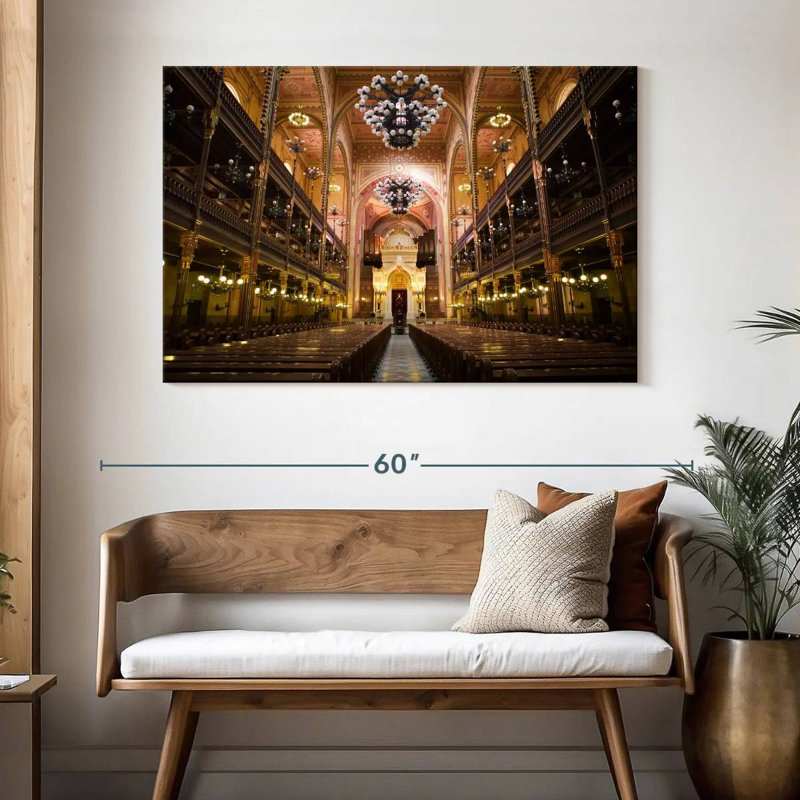 Nicci Great Synagogue Interior, 32" H x 48" W