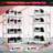 4-tier Heavy Duty Steel Shelving  Unit With 4 Lockable Wheels, Adjustable Shelving Rack With Double-layer Support Columns-97718475