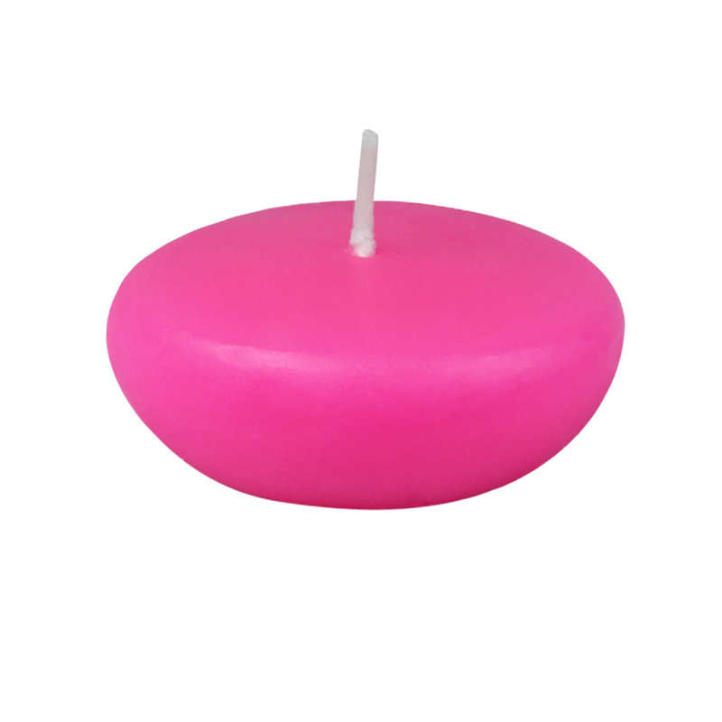 Ensemble de bougies flottantes non parfumées, Hauteur de 1,5 po, diamètre de 3 po, Rose vif, Ensemble de 144