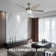 Tulip 52 inch Brushed Nickel Ceiling Fan with LED Light Kit and Remote Control