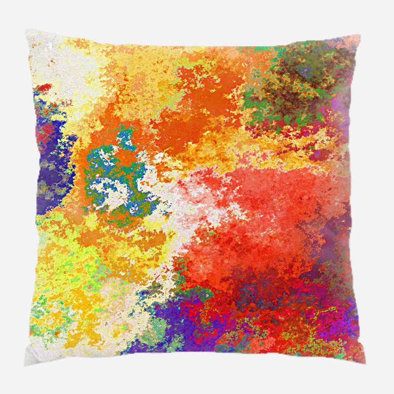 Housse et insert de coussin carré Persaud, Microsuède, Intérieur