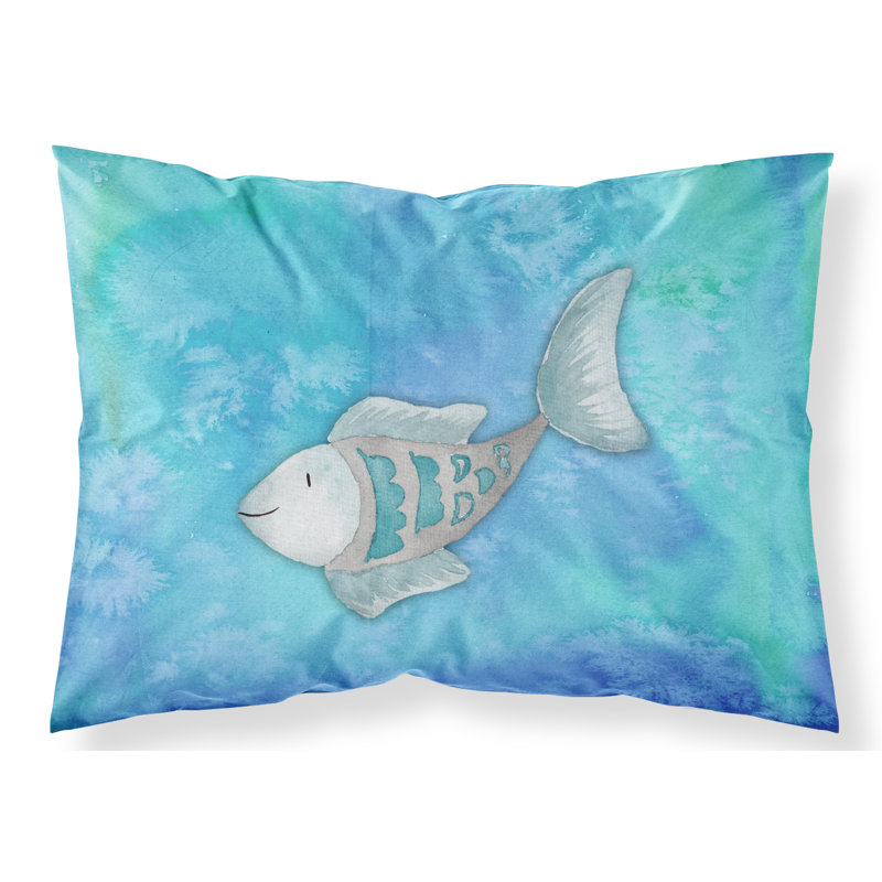 Étui de coussin en tissu aquarelle Fish