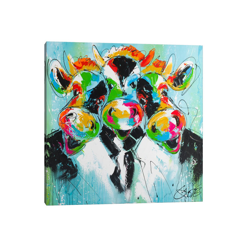 Smiling All Day II 1 Piece Wrapped Canvas Painting, 30.48 cm H x 30.48 cm W x 1.91 cm D