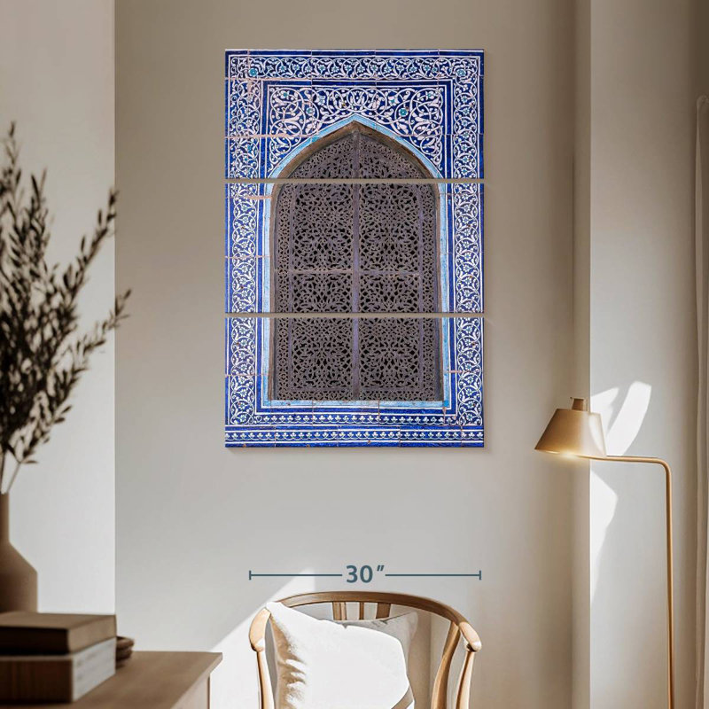 Lilie Ornate Tiled Window, 65" H x 42" W