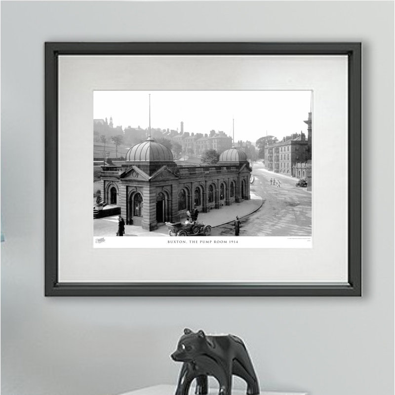 Buxton, The Pump Room 1914 - Single Picture Frame Print, 60cm H x 80cm W x 2.3cm D