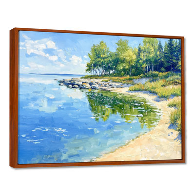 Great Lakes Reflections In Michigan I - Michigan Wall Art Living Room