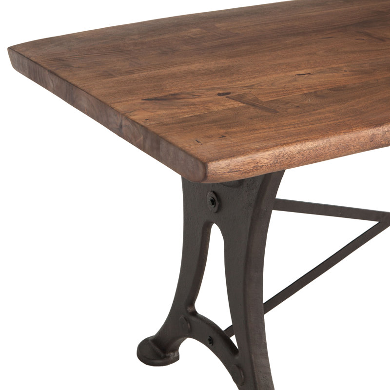 Organic Forge Solid Wood Dining Table, 36" H x 72" L x 36" W, Natural Walnut