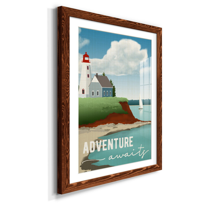 Porte portugaise - impression, H 44 po x l 31 po x P 1 po, Papier avec cadre érable, Blanc
