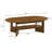 Modern Walnut Two-Tier Oval Coffee Table - Solid Wood With Stylish Legs - 55" Top & 40" Lower Shelf