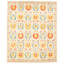 Tapis unique en laine noué à la main des années 2010 de 9 pi 1 po x 11 pi 5 po crème Fjorda