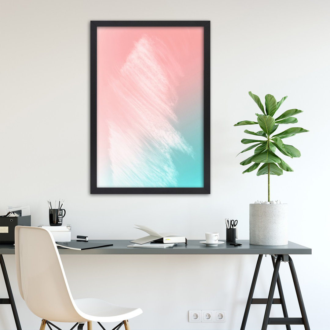 Gerahmtes Wandbild Pastel Abstraction