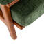 Chaise d'appoint Mid-Century avec structure en bois massif et coussins amovibles-132274193