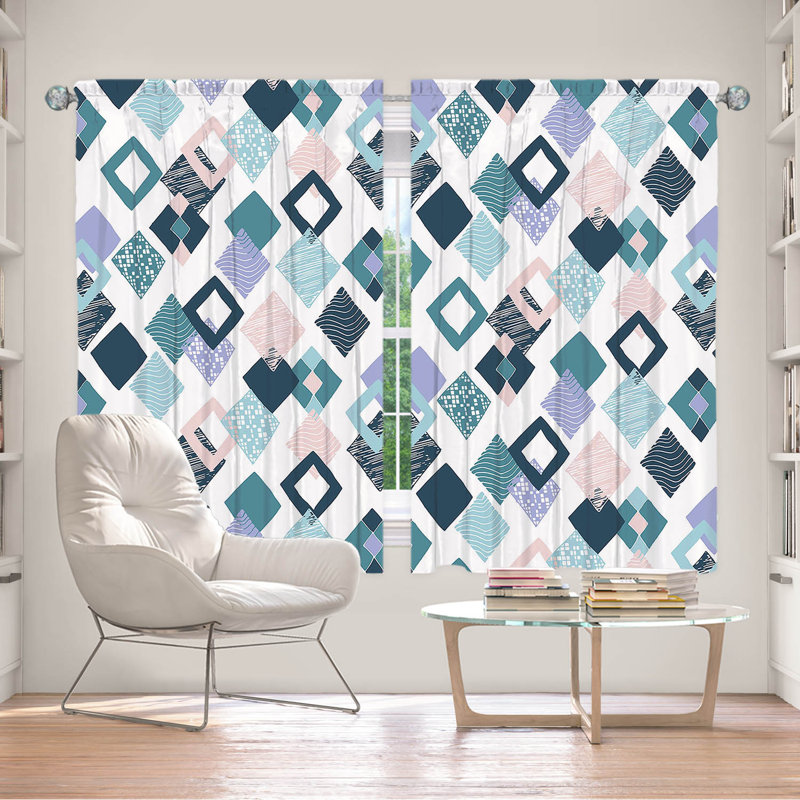 Paire de rideaux obscurcissant en polyester Evynne, L 56 po x L 78 po
