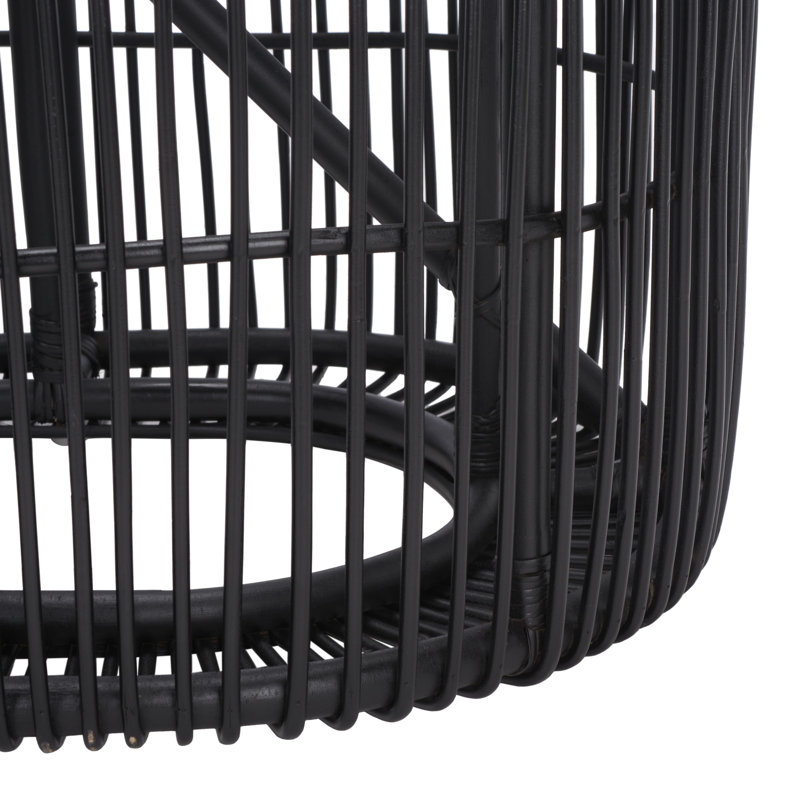 Table basse cylindrique, Noir