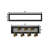 "The Kitchen Vignette" 2-Piece Vignette With 7-Peg Mug Rack By Millwork Engineering, Black Frame