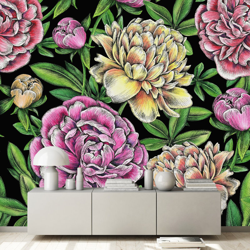Peel & Stick Wall Mural, 10.42' W x 10.42' L