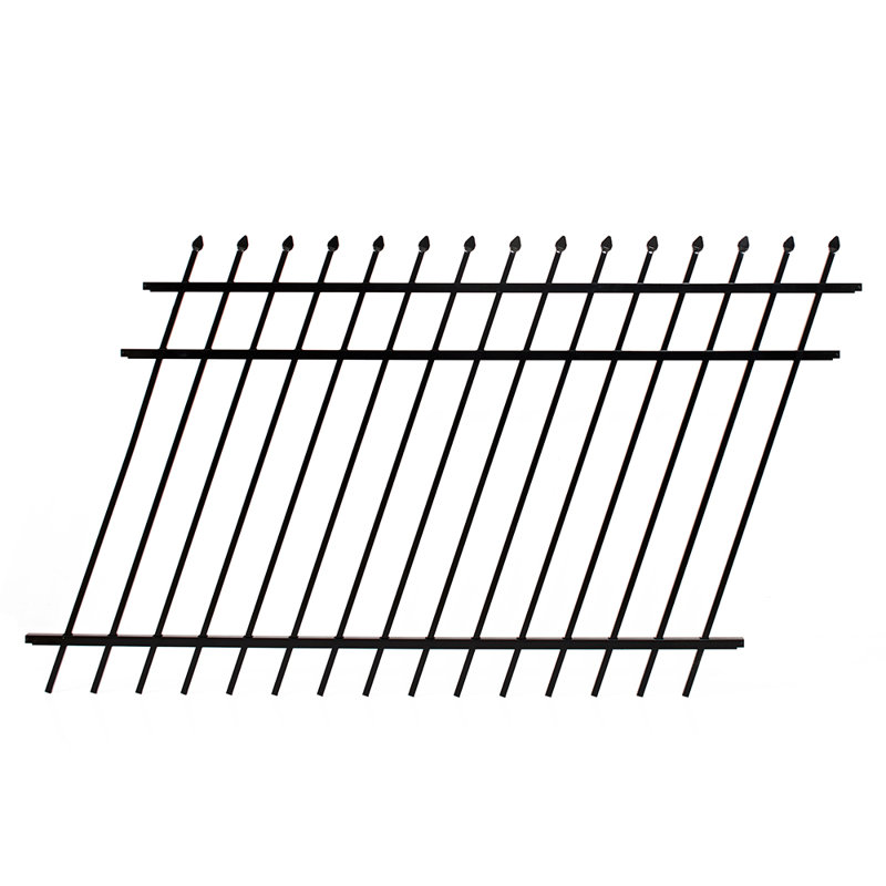 Athens 4-ft H x 6-ft W Gloss Black Aluminum Privacy Fence Panel
