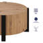 Table basse ronde en bois Amil