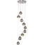 Trent 9 - Light Steel Cluster Pendant