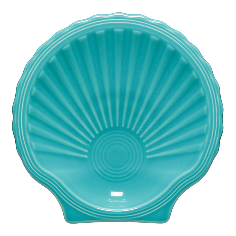Fiesta Shell Shaped Plate 8 1/4 Inch, Turquoise