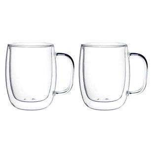 Andrea set of 2pcs high borosilicate glass 400ml