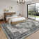 Oriental Machine Washable Area Rugs for Living Room Non-Slip Low Pile Distressed Carpet with Rubber Backing for Bedroom Dining Room Nursey