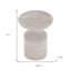Table de bout ronde 18 po en bois massif blanc-1100306743