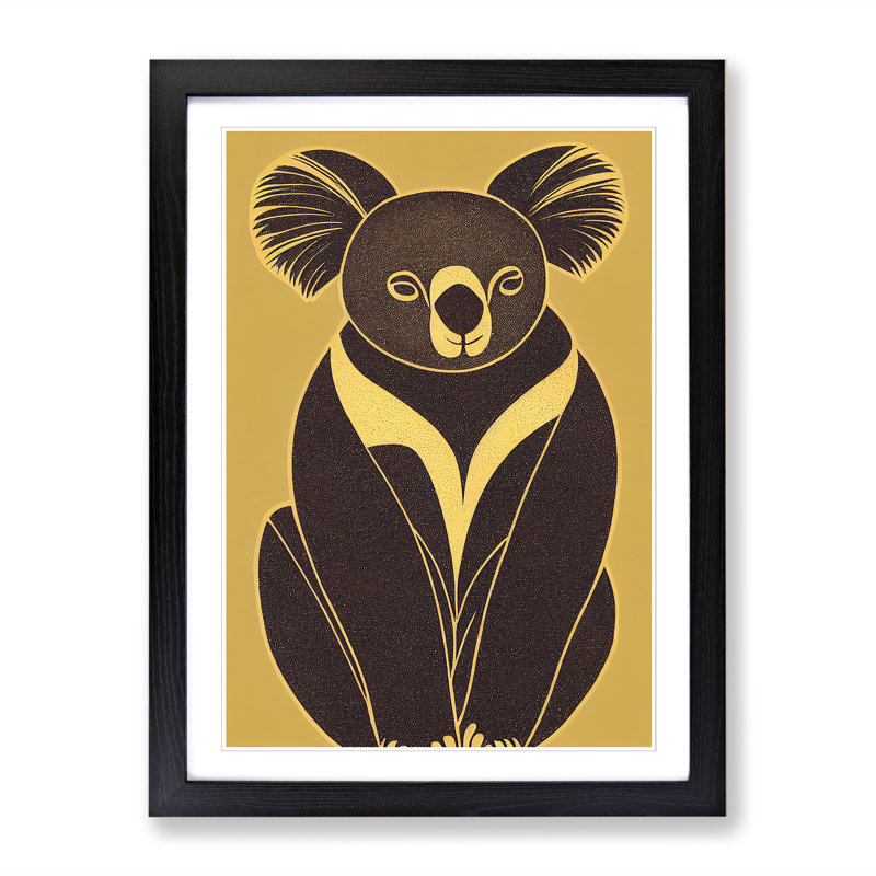 Knollwood Koala Bear Deco - Wall Art, 34cm H x 25cm W x 2cm D, Oak