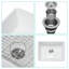 Small Farmhouse Sink -24 Inch Kitchen Sink White Apron-Front Ceramic Single Bowl Small Reversible Farm Sink Laundry Room Sink