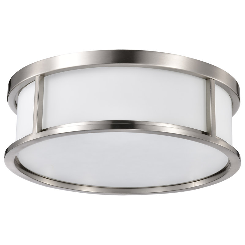 Plafonnier encastré cylindrique unique à 2 lumières Floyd, H 5,62 po x l 17 po x P 17 po / non