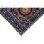 Hand Knotted Wool Area Rug in Navy And Blue