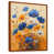 Toile avec cadre flottant brun