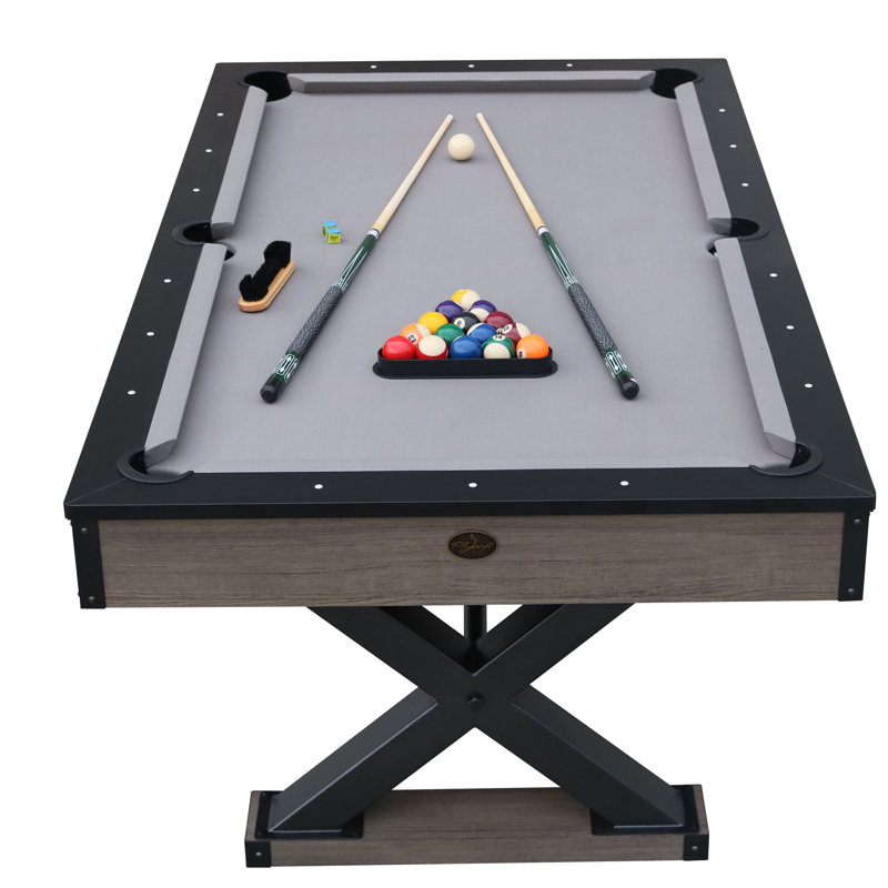 Playcraft Wolf Creek Pool Table with Dining Top and Steel Legs