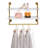 Natani 34.65'' Metal Wall Mounted Clothes Rack-2141835081