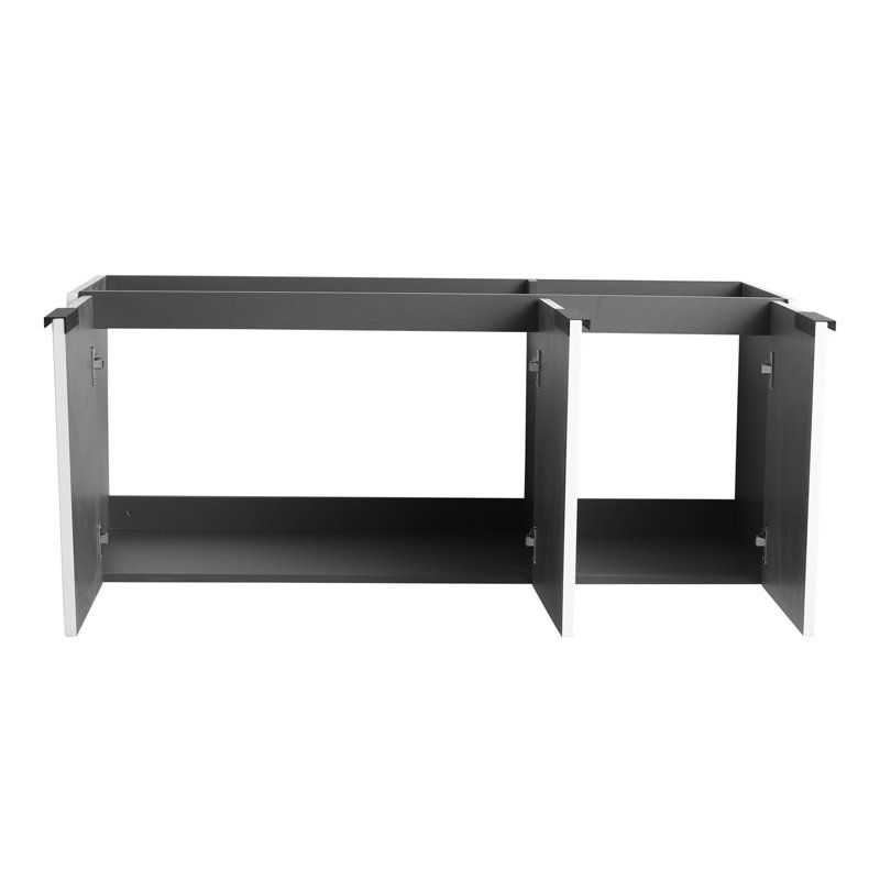 Wall Mounted Bathroom Vanity( Excluding Sink ), White