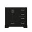 Meuble-lavabo traditionnel 36 po avec lavabo en céramique, armoire de salle de bain avec deux portes à fermeture douce et quatre tiroirs-1021236879