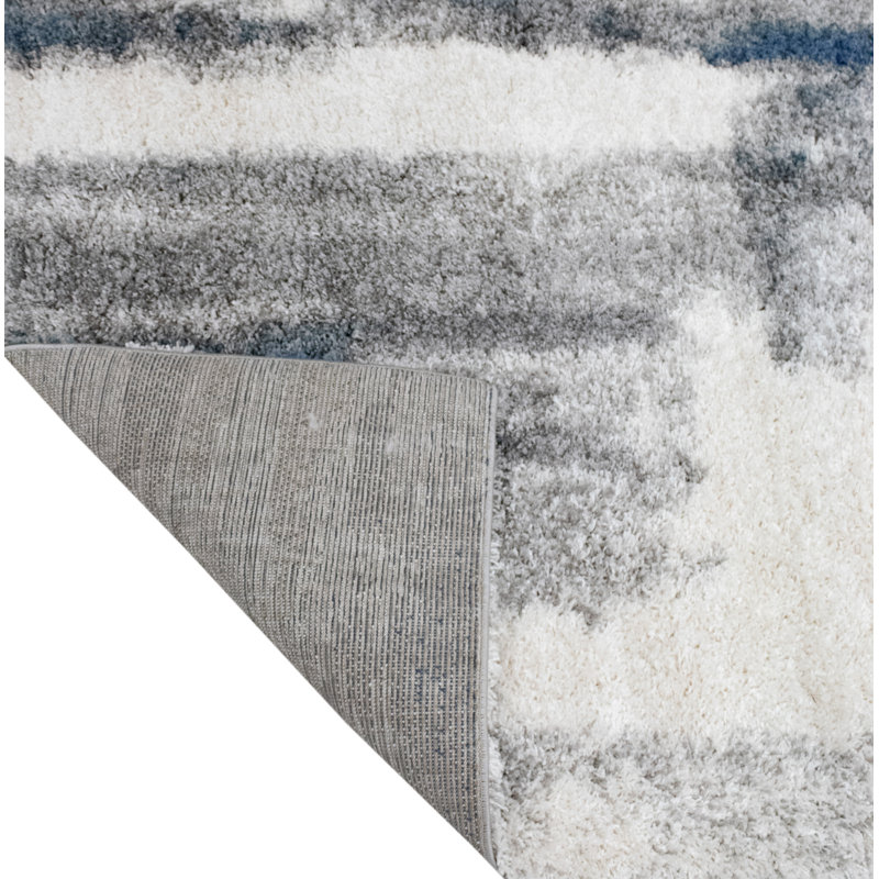 Tapis bleu Alban, Rectangle 2 pi 11 po x 4 pi 11 po