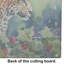 Leopard Glass Cutting Board Large